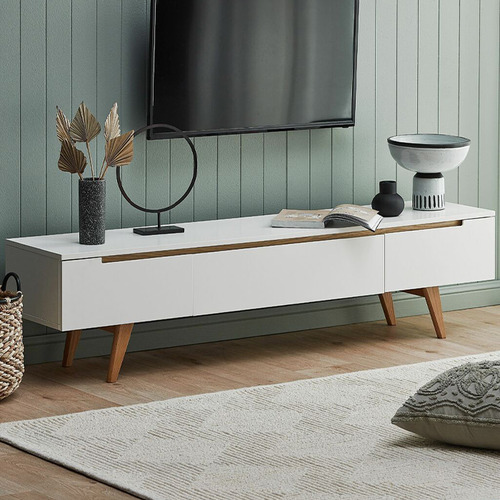 Scandinavian tv 2024 unit white